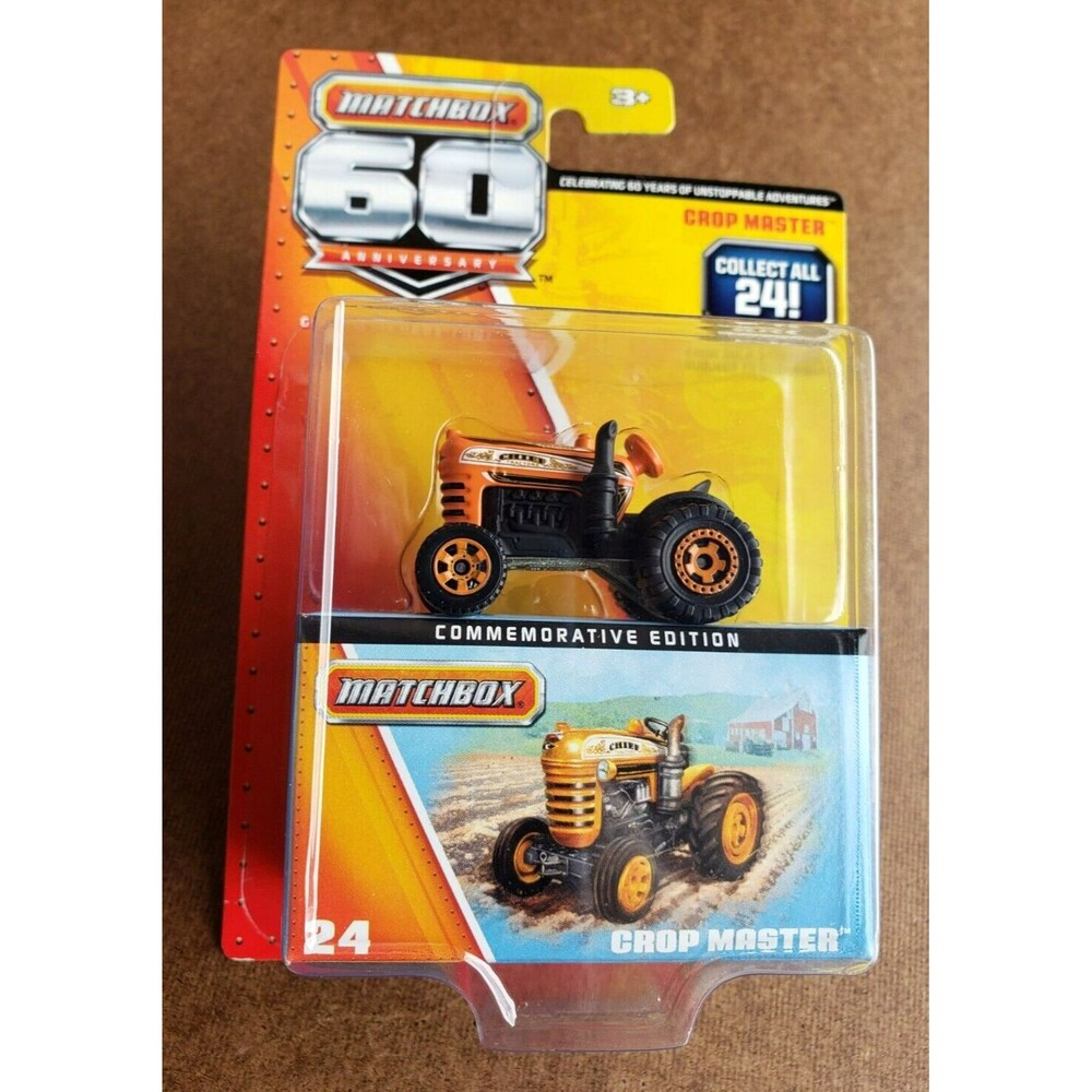 2013 Matchbox 60Th. Anniversary CROP MASTER Diecast Tractor Orange #24/24 #Y5345